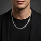 Stainless Steel 10mm Curb Chain Necklace 18 