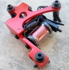 Neon Red Lightweight Shader Tattoo Machine Clear Red Wire Coils Handmade Forward