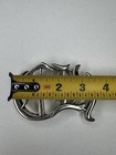 Chrome Hearts Ch Large Script Design 925 Silver Belt Buckle