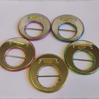 Vtg 80s Belt Buckle Shirt Clip Single O-ring Scarf Clip Made In Taiwan R o c 