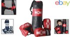 Boxing Set For Children 2-5   Gloves  Headgear  And Punching Bag Included