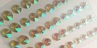 Craftbuddyus 50pcs Self Adhesive Pointed Resin Glitter Gems-ab Clear  Craft    