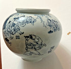 Blue-and-white Korean Pot