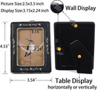 Small Vintage Picture Frames 2 5x3 5 Antique Mini Black Picture Frame Wall Mount
