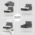 Cochildor 4-in-1 Portable Baby Chair  Foldable Toddler Booster Seat With Gray 