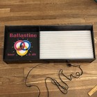 Vintage Ballantine Beer Ale Lighted Advertising Clock Sign 25    Newark Nj As-is