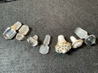 Antique Lot Of  7 Assorted Perfume decanter Stoppers - Glass   Porcelain