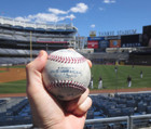 Game Used Rawlings Official Major League Baseball  one  From Yankee Stadium