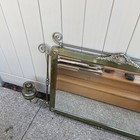 John Scott Antique Mirror With Oil Lamp    Made In England 