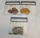 Lot 3 Vintage Needle Punch Floral Embroidery Kit Sierra Crafts 1978 Berkeley Ca