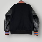 Miami Giants Jacket Mens Small Black Orange 1934 Mlb Baseball Wool Leather Hgc
