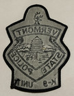 Vermont State Police K9 Unit Subdued Shoulder Patch Unused