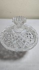 Vintage Crystal Clear Industries  brussels  Lidded Candy Serving Dish  Poland