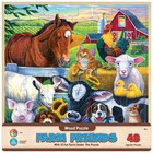 Masterpieces - Wood Fun Facts - Farm Friends 48 Piece Wood Jigsaw Puzzle
