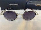 Chrome Hearts Cross Men s Retro Round Metal Frame Sunglasses Ch8073 51-20-148