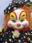 Vintage Erbeo Rare Rubber Face Clown Plush Doll Rushton Inspired Germany 15  