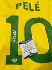 Hand Signed Autographed Pele Jersey Brazil Team Bas Coa