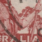 Australia - 1948 2  d Scout Jamboree Used Imprint Block Acsc Variety   ref  641 