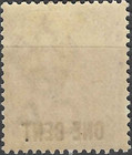Mauritius Stamp 1893 Sc  89 1c On 2c Vio   Queen Victoria  