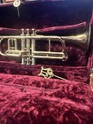 Vintage Cg Conn Trumpet With Vincent Bach Corp 7c Trumpet Mouth Piece