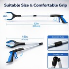 32  Extra Long Foldable Grabber Tool - Heavy Duty Reaching Aid For Seniors  Tras