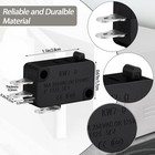 Weewooday Microwave Oven Door Switch Replacement Part Compatible