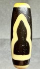 Rare Tibetan Old Agate Dragon Ascending Mountain Pearl Dzi Bead naga Dig Marks    