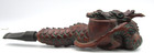 Vintage Asian Carved Wooden Dragon Pipe 8  Nwot Or3