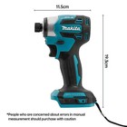 Makita 18v Brushless Impact Driver 180nm Electric Screwdriver Drill Only Tool Us