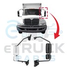 2018   2026 International Mv607 Driver Side Manual Door Mirror Black   4049612c94