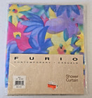 Furio Contemporary Casual Day Bright Bali Shower Curtain  Vintage Flowery New