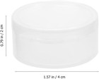 10pcs Small Pill Case Clear Round Plastic Storage Containers Pill Box Earplug St