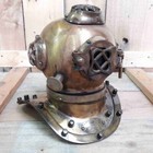 8   U s Navy Mark V Diving Divers Helmet Real Antique Finish Maritime