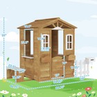 Outdoor Playhouse W  Fence And Serving Station 82 75  L X 42 25  W X 55  H