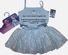 Capezio Disney Princess Dress Leotard Cinderella Bodysuit Silver Dots New Xs 3 4