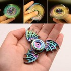 Rainbow Metal Alloy Tri Hand Finger Spinner Fidget Edc Desk Toy Gyro