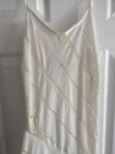 Victorias Secret Vintage 90s Ivory Romantic Full Length Lace Satin Nightgown S