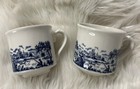 Pastoral Chinoiserie Coffee Cups Made In England Set Of 2