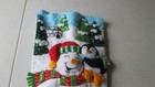 Christmas Stocking Felt Hand Stitched Bucilla Snowy Snuggles Personalized