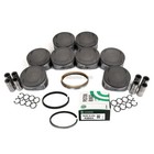 Pistons W  Rings Fit 04-12 Infiniti Nissan Armada Pathfinder 5 6l Vk56de