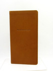 Address Book Personal Pocket Size 3x6  Soft Leather Cover Graphic Image Tan
