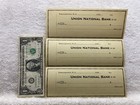 1930 s Blank Checks Union National Bank Frenchtown New Jersey Nj Vtg