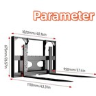 Mini Skid Steer Loader Attachment Pallet Forklift Fork Free Shipping 2026 Usa