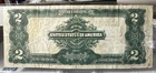 1899  2 Silver Certificate Mini Porthole Large Blue Seal Two Dollar Note Nice