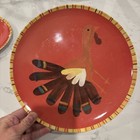 Set Of 4 Pottery Barn Kids Thanksgiving Plates Melamine 10  Turkey Fall