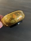 Antique Jewelry  Bowl M  Qasim Kashmir Hand-painted Lacquered Papier-m  ch  