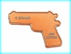 5 Gram Copper Piece   1911 Handgun  Design      999 Fine Pure Copper