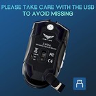 Wireless Gaming Mouse Pc Rechargeable Led Light Usb Computer Laptop Silent Mice