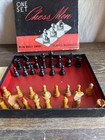 Vintage Milton Bradley Company Chess Men Set No 4458 Incomplete