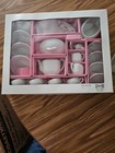 Child s Porcelain White Tea Set 4 Cups 4 Saucer 4  Plates Teapot Sugar Bowl